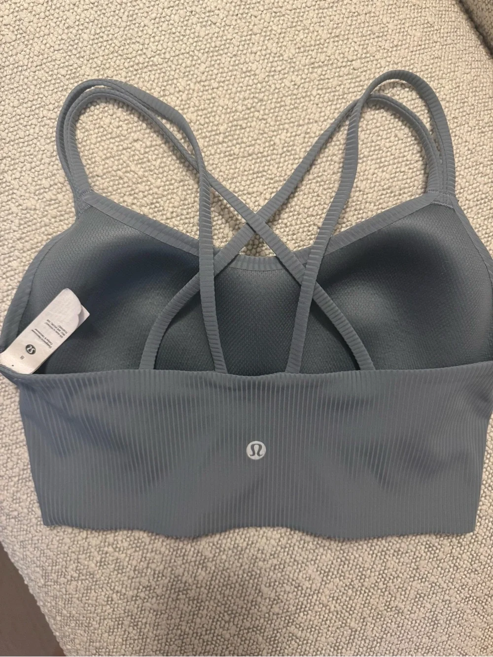 Lululemon Like a Cloud Ribbed Longline Bra size 8 B/C Cup